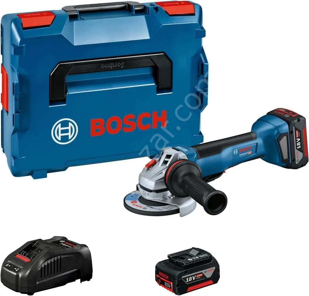 Bosch GWS 18V-10 P Çift Akülü 5 Ah Taşlama Makinesi