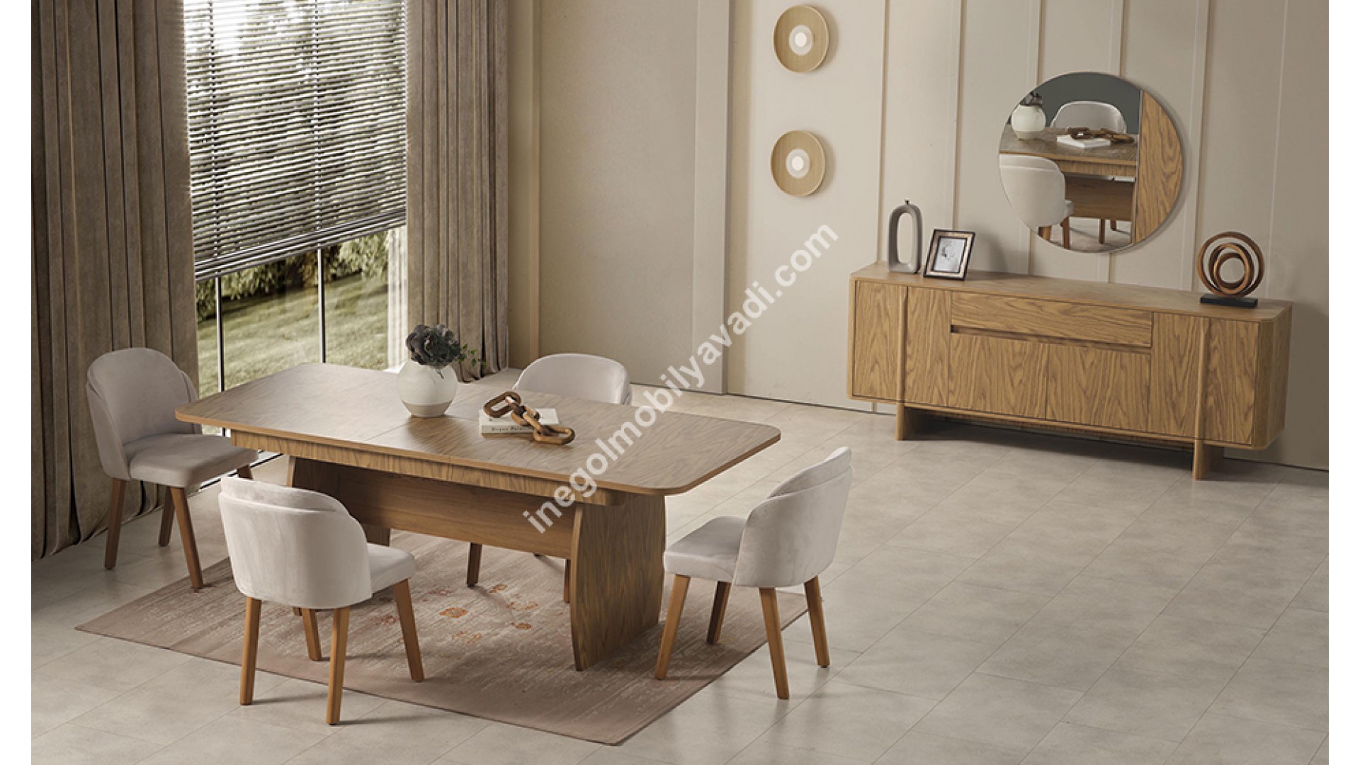 İnegöl Mobilya Zirve Yemek Odası Takımı